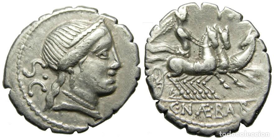 Monedas Roma Rep&uacute;blica: Rep&uacute;blica Romana C. Naevius Balbus AR Denarius (79 aC) Gens Naevia