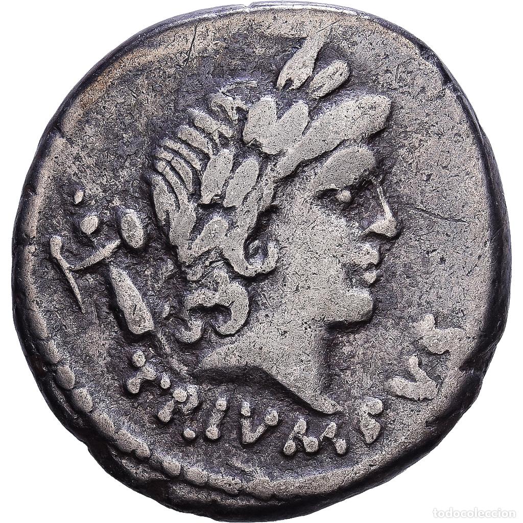 Monedas Roma Rep&uacute;blica: [#1547232] Roman Republic, Papia, Denarius, 45 BC, Rome, Plata, MBC, Crawford:472/2