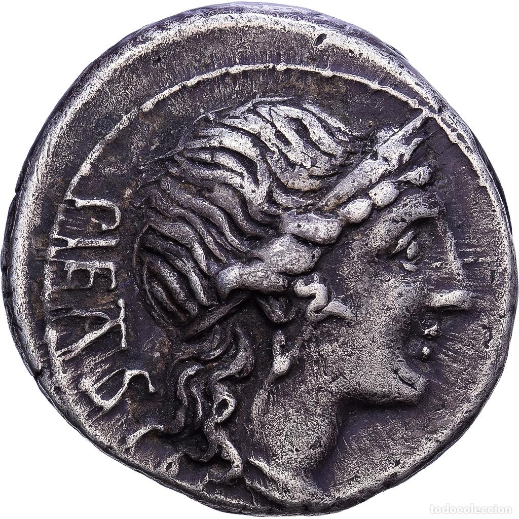 Monedas Roma Rep&uacute;blica: [#1547252] Roman Republic, Herennia, Denarius, 108-107 BC, Rome, Plata, MBC+