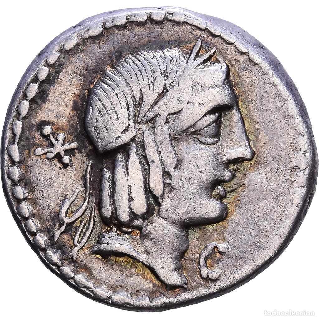 Monedas Roma Rep&uacute;blica: [#1547227] Roman Republic, Calpurnia, Denarius, 90 BC, Rome, Plata, MBC, Crawford:340/1