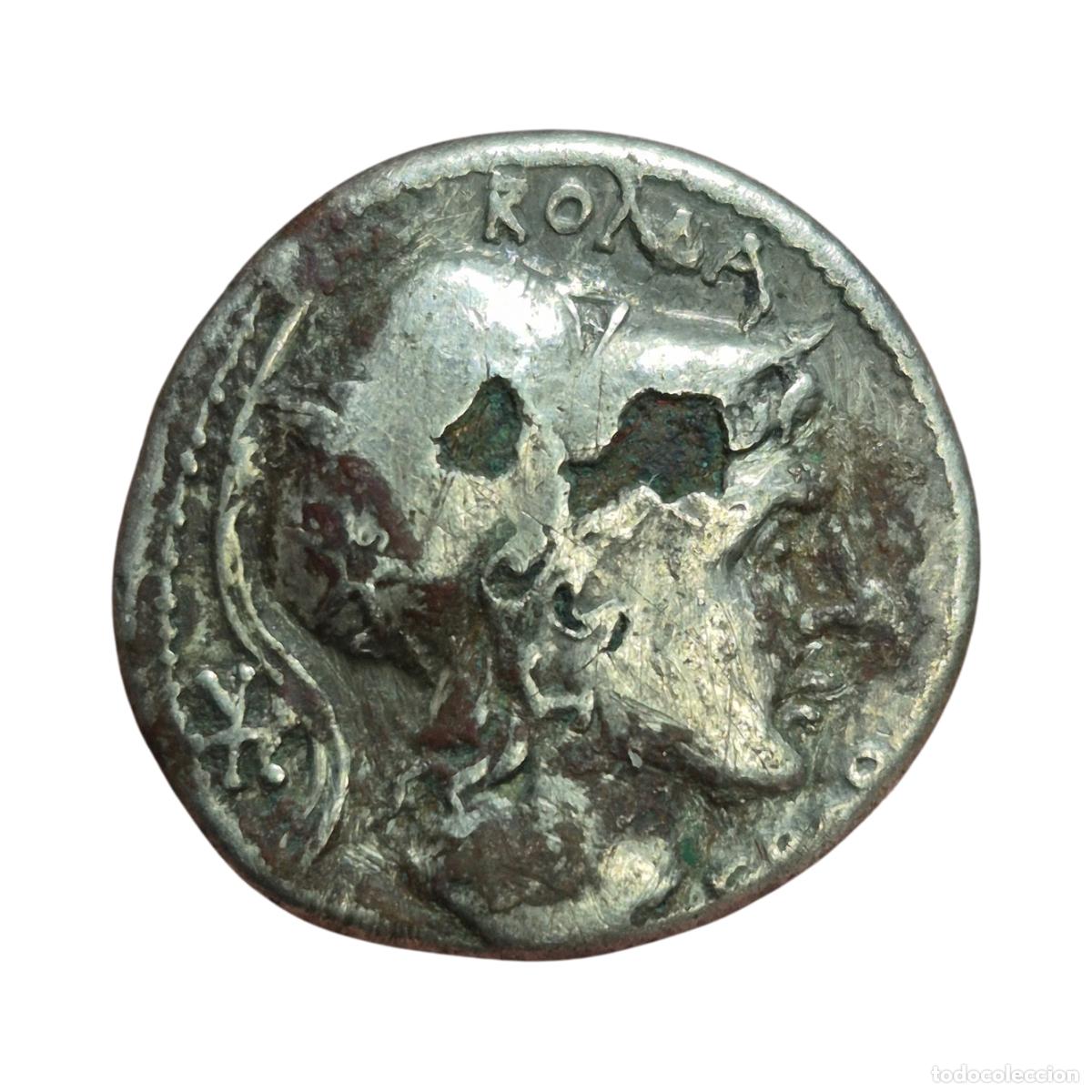 Monedas Roma Rep&uacute;blica: NT/ DENARIO FORRADO LUTATIA (A1754)