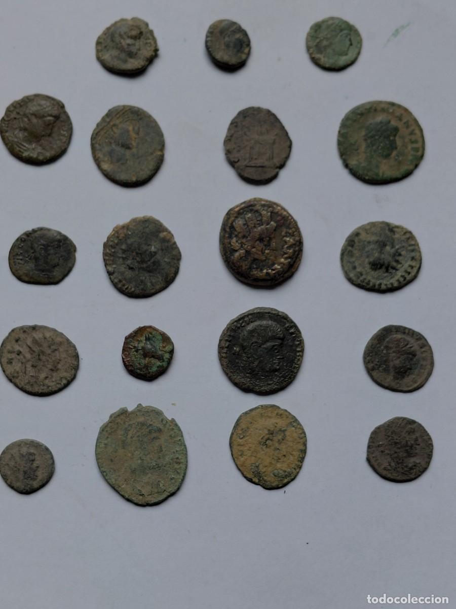 Monedas Roma Rep&uacute;blica: Gran lote de 19 monedas romanas procedentes de colecci&oacute;n particular para limpiar y expertizar