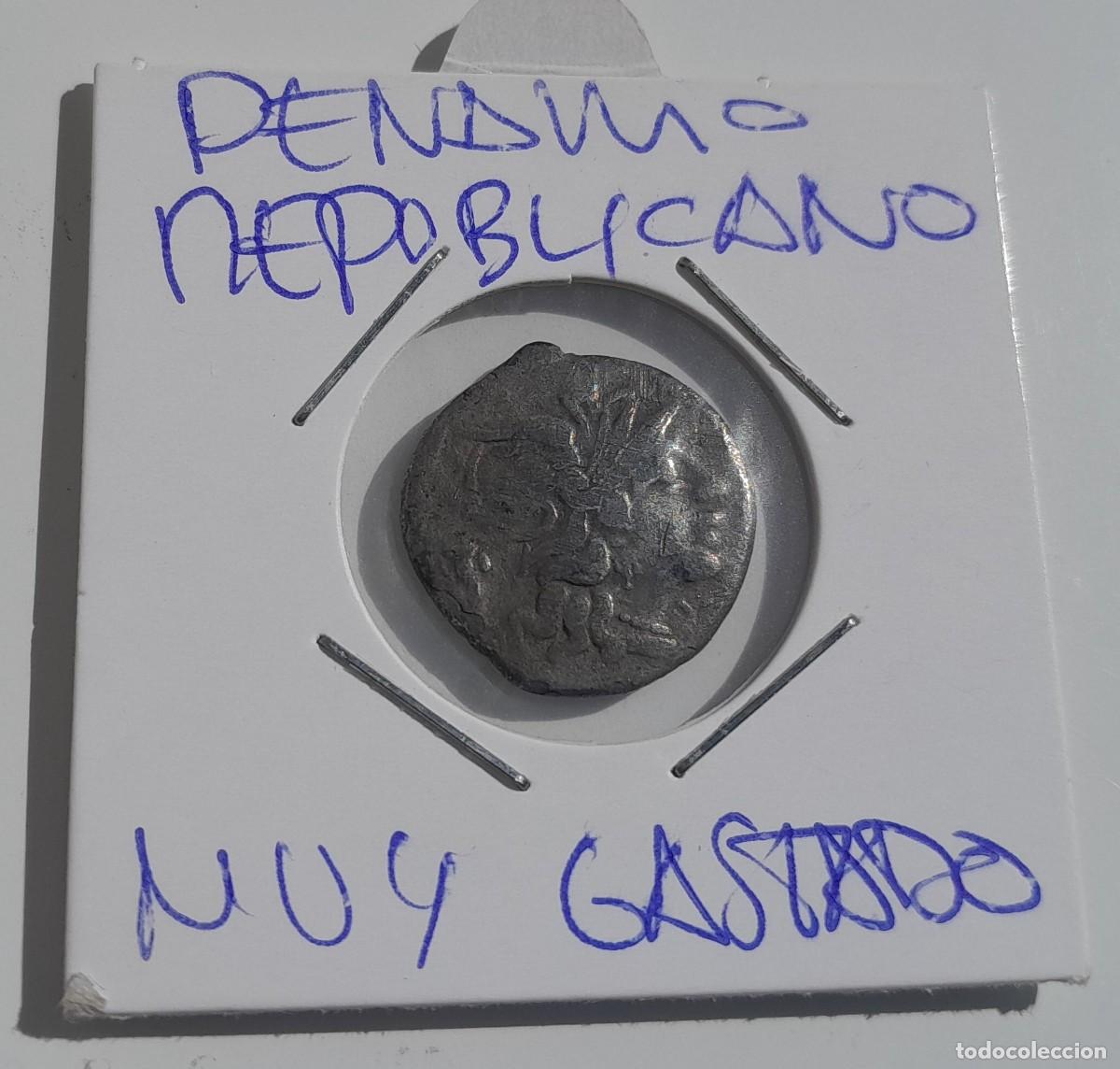 Monedas Roma Rep&uacute;blica: DENARIO ROMANO REPUBLICANO. ROMA Y CUADRIGA