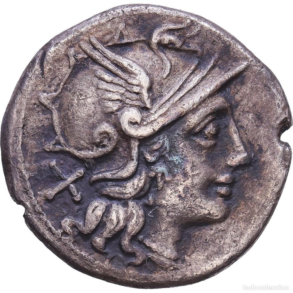 Monedas Roma Rep&uacute;blica: [#1203450] Roman Republic, Pinaria, Denarius, 155 BC, Rome, Plata, MBC+