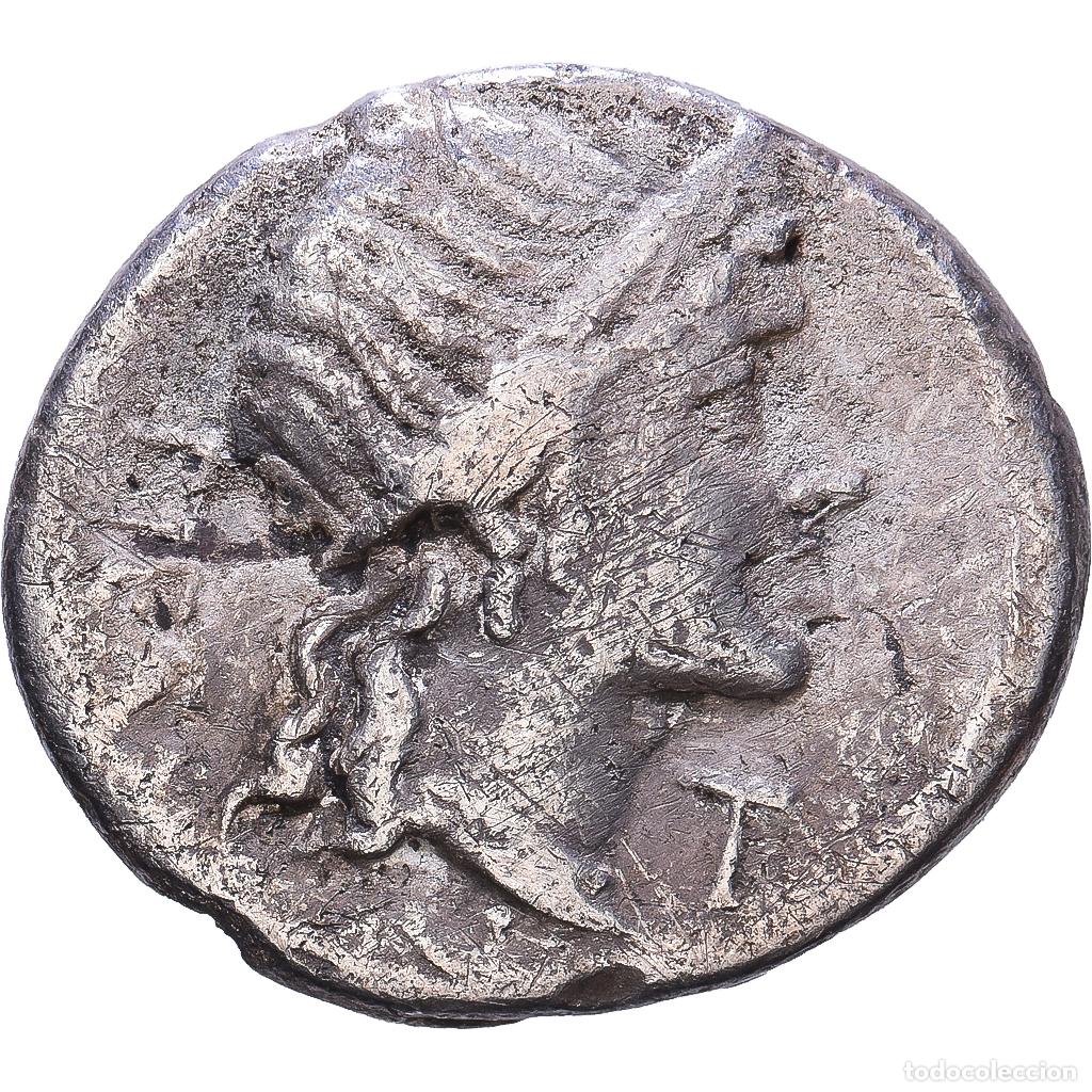 Monedas Roma Rep&uacute;blica: [#1203423] Roman Republic, Herennia, Denarius, 108-107 BC, Rome, Plata, BC+