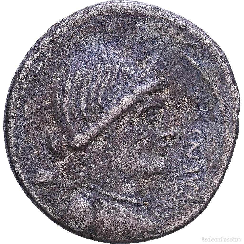 Monnaies Rome R&eacute;publique: [#1547783] Roman Republic, Farsuleia, Denarius, 75 BC, Rome, Plata, BC+, Crawford:392/1b