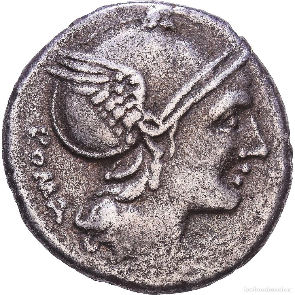 Monnaies Rome R&eacute;publique: [#1547862] Roman Republic, Flaminia, Denarius, 109-108 BC, Rome, Plata, MBC, Crawford:302/1