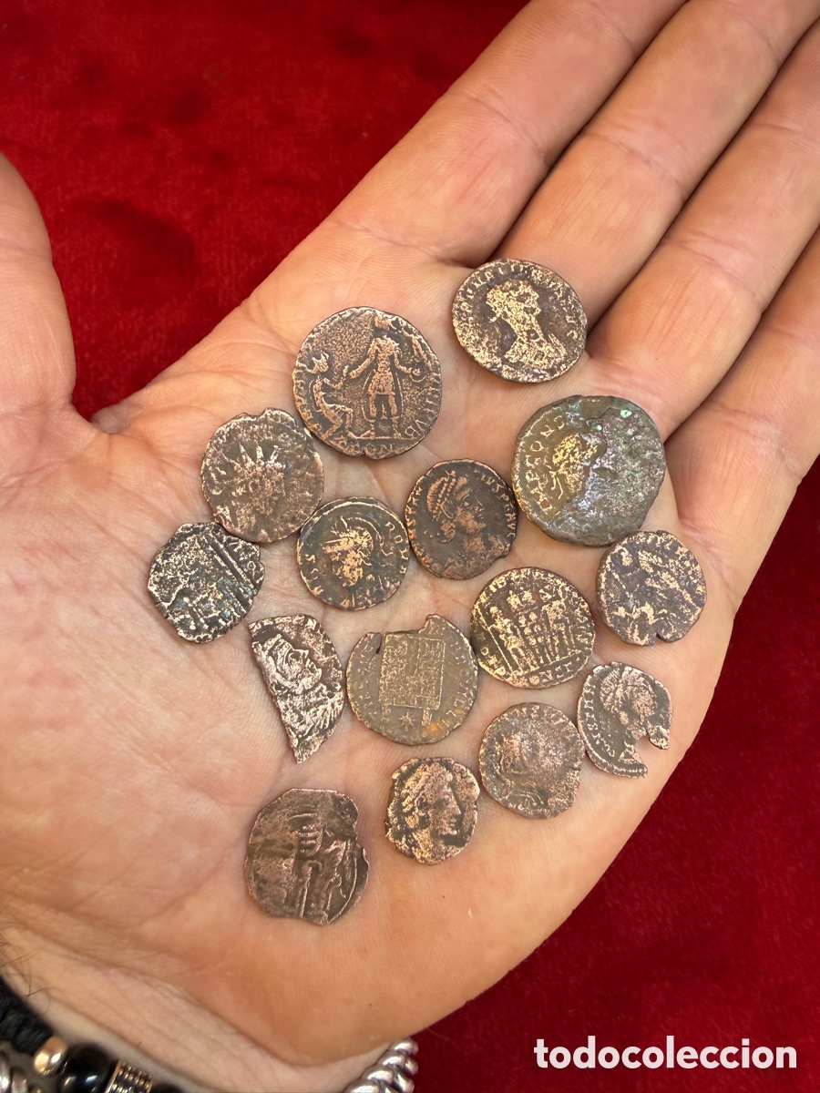 Monnaies Rome R&eacute;publique: Lote 13!Gran lote de monedas del siglo IV-V