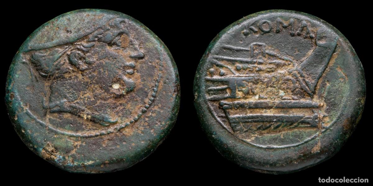 Monedas Roma Rep&uacute;blica: Roman Republican Semuncia Anonymous (217-215 b.C.) - 19 mm / 6,48 gr.