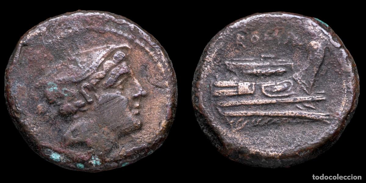 Monedas Roma Rep&uacute;blica: Roman Republican Semuncia Anonymous (217-215 b.C.) - 19 mm / 5,63 gr.