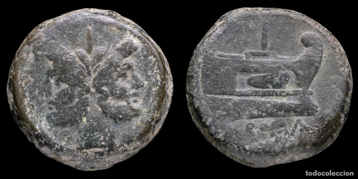 Monedas Roma Rep&uacute;blica: Roman Republican As, Anonymous (169-158 b.C.) - 35 mm / 43,02 gr.
