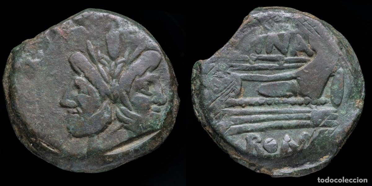 Monedas Roma Rep&uacute;blica: Roman Republican As, L. Cornelius Cinna (169-158 b.C.) - 31 mm / 26,92 gr.