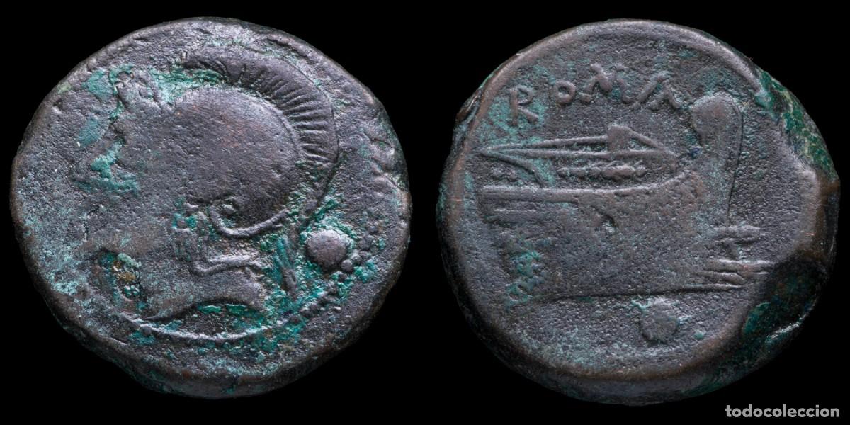 Monedas Roma Rep&uacute;blica: Roman Republican Uncia, Anonymous (217-215 b.C.) - 25 mm / 12,21 gr.