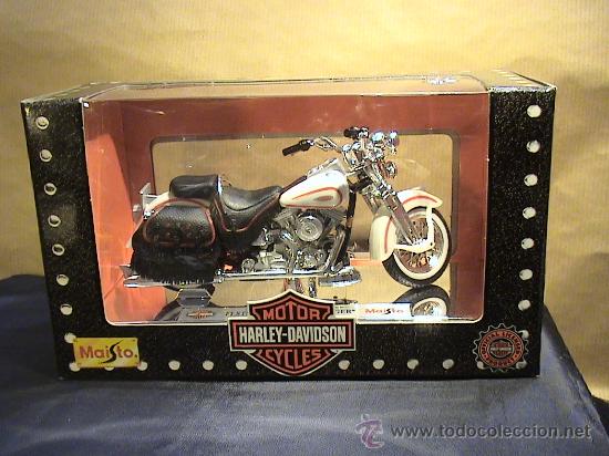 Motos a escala: HARLEY DAVIDSON FLSTS HERITAGE SPRINGER E:1/18 MAISTO - Foto 1