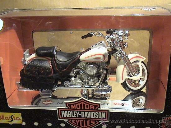 Motos a escala: HARLEY DAVIDSON FLSTS HERITAGE SPRINGER E:1/18 MAISTO - Foto 2