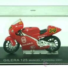 Miniatura Moto Competição Gilera 125 Manuel Poggiali 2001 Jm Miniatura Moto Competição Gilera 125 Manuel Poggiali 2001 Jm