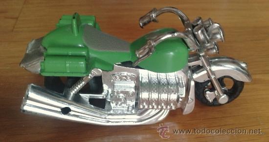 Motos a escala: Moto Harley Davidson, color verde y gris - Foto 1