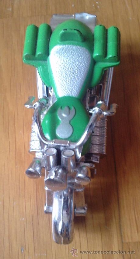 Motos a escala: Moto Harley Davidson, color verde y gris - Foto 2
