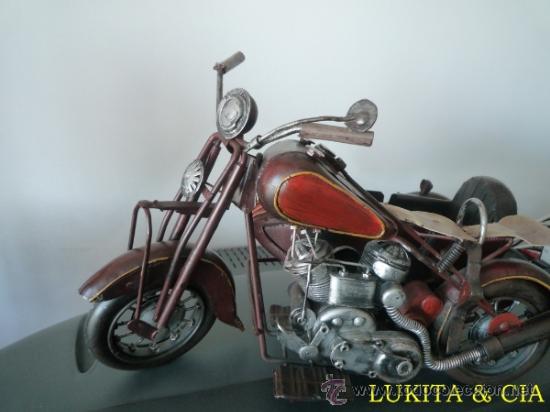 Motos a escala: MOTO MET&Aacute;LICA CON SIDECAR - Foto 3