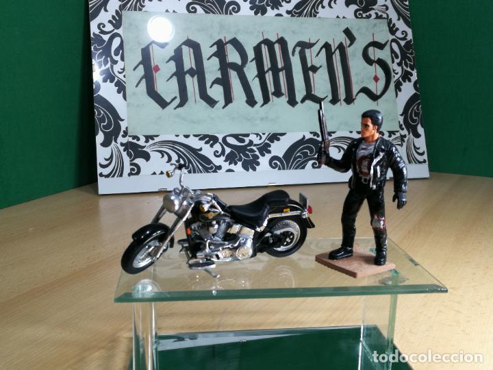 Motos a escala: TERMINATOR CON SU MOTOCICLETA HARLEY DAVIDSON FAT BOY - Foto 64