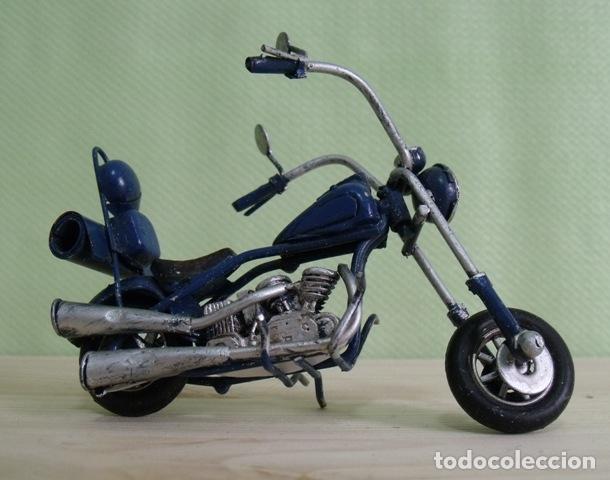 Motos a escala: Moto Metal tipo Chopper - Foto 3