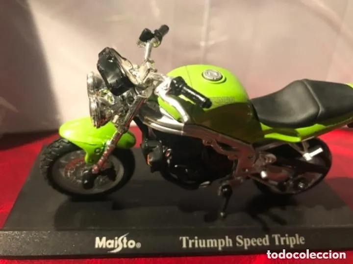 Motos a escala: MOTO TRIUMPH SPEED TRIPLE MAISTO - Foto 1