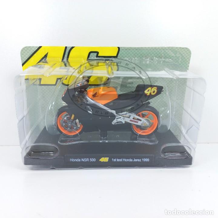 Motos a escala: 1/18 MOTO BIKE HONDA NSR 500 #46 1st TEST JEREZ 1999 VALENTINO ROSSI