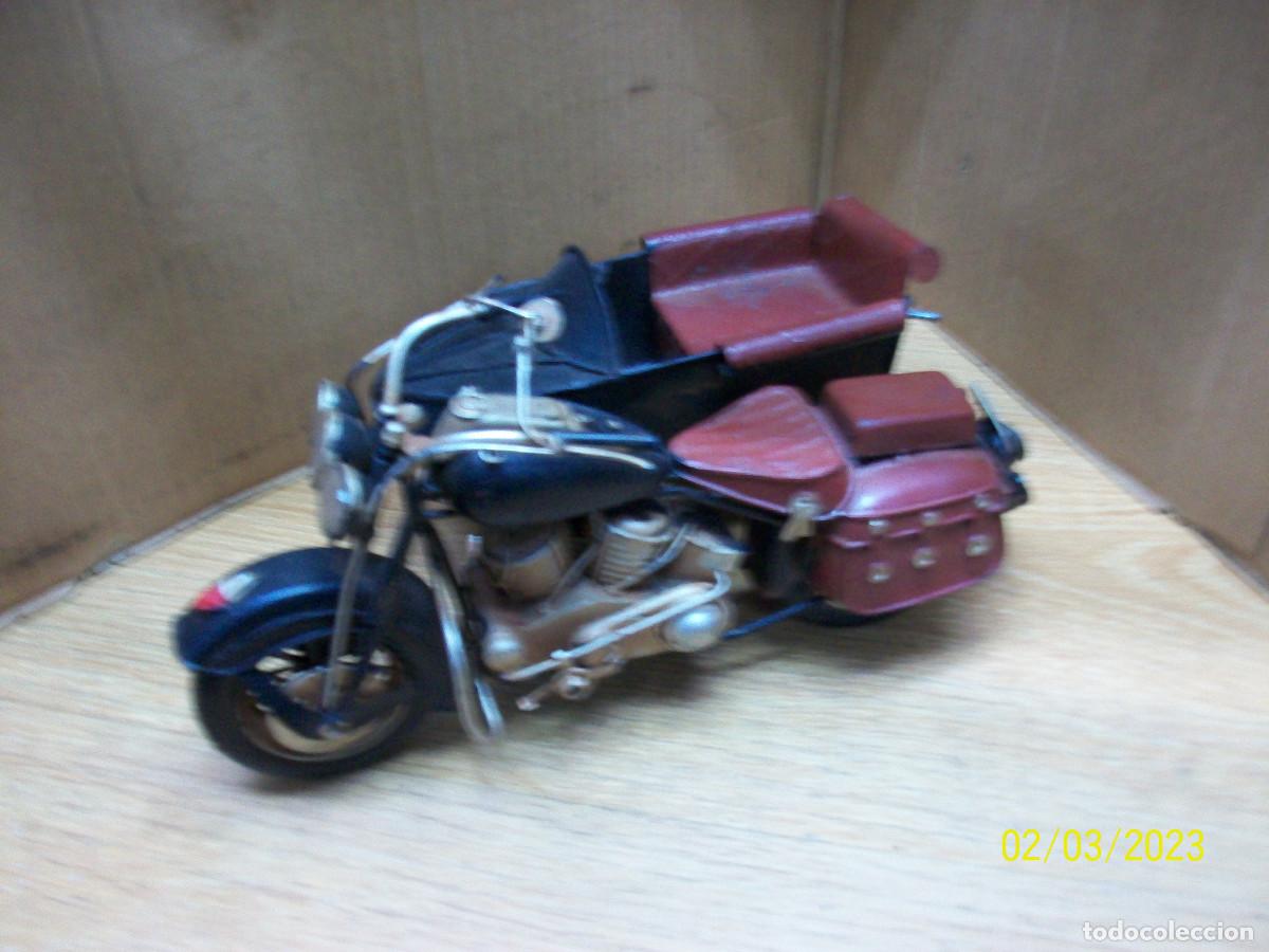 Motos a escala: MOTO CON SIDECAR.DE HOJALATA - Foto 2
