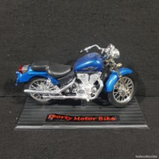 Motos a escala: SPORTY MOTOR BIKE - MAQUETA DE MOTO CON PEANA - 17X9 CM - VER FOTOS / CAA