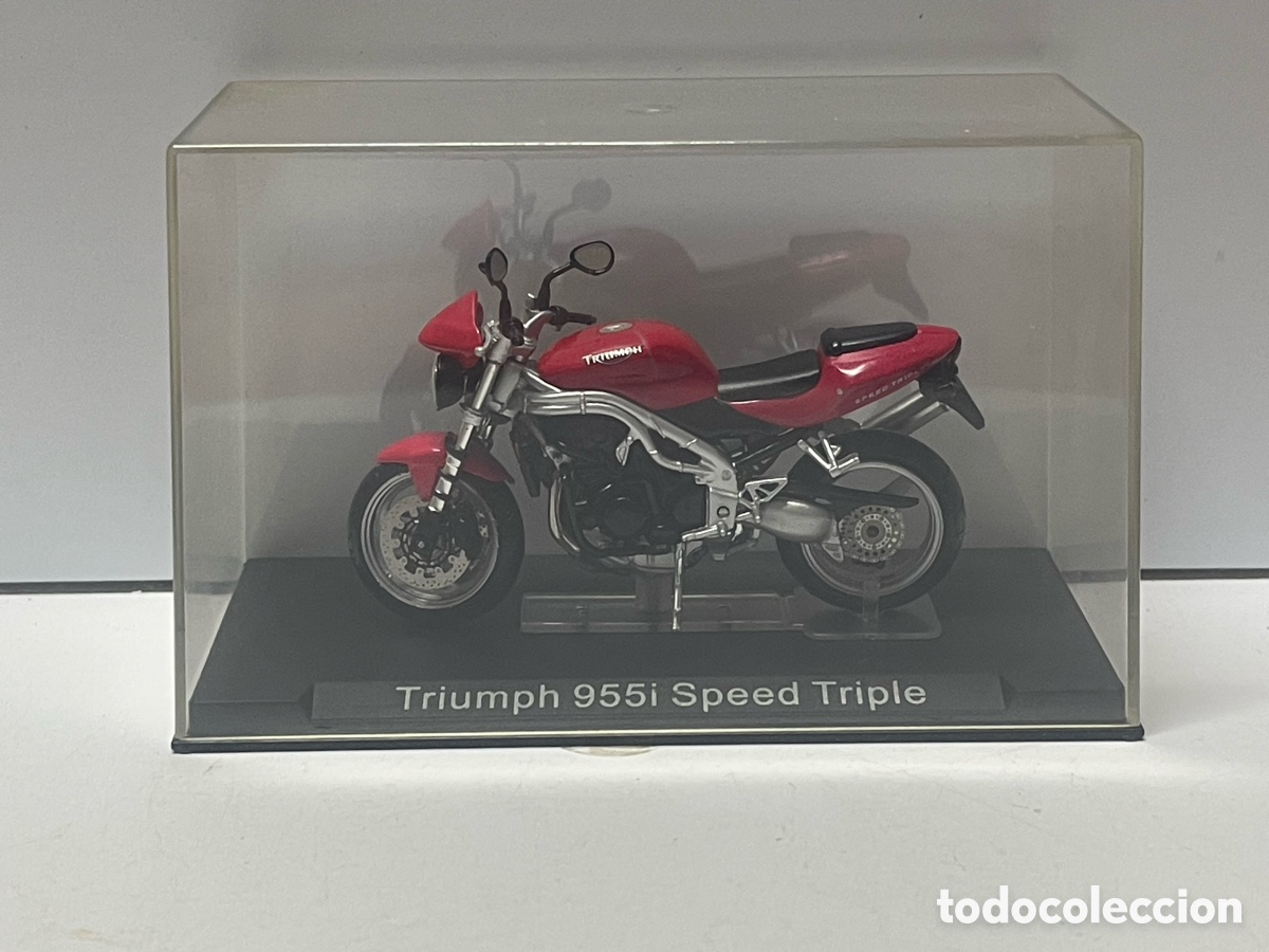 Modellini Moto Scala 1:24 TRIMPH 955I SPEED TRIPLE Diecast Collezione Edicola De Agostini