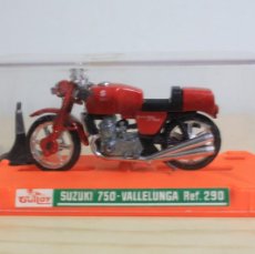 Motos in scale: MOTO SUZUKI 750 - VALLELUNGA REF.290 DE GUILOY CON SU CAJA