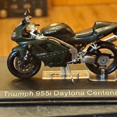 Motos a escala: MOTO TRIUMPH 955I DAYTONA CENTENARY NUEVA BLÍSTER ORIGINAL