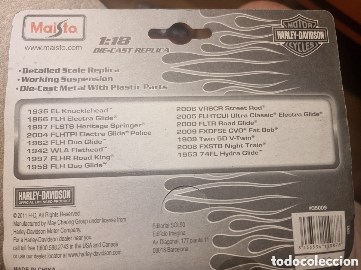 Motos a escala: Harley Davidson WLA Flathead escala 1/43 - Foto 8