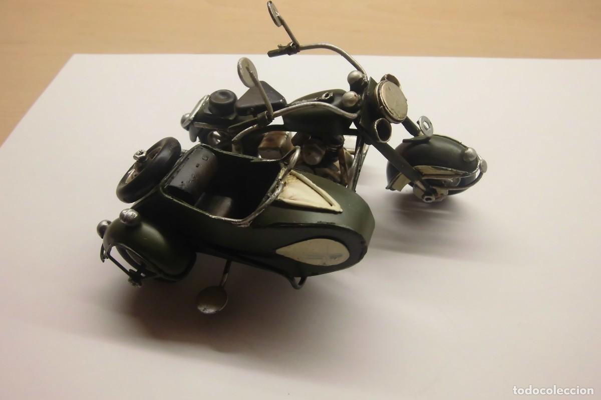 Motos a escala: MOTO CON SIDECAR DE METAL - Foto 1