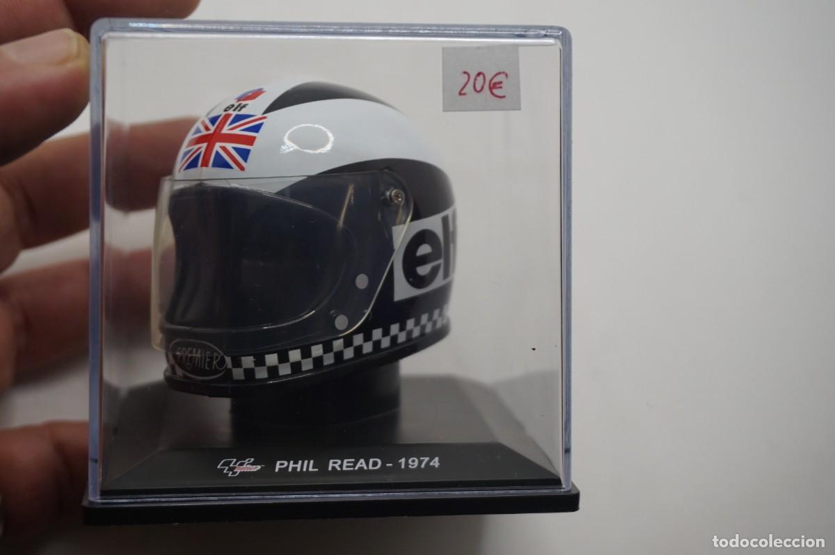 Motos a escala: B4/ CASCO MOTO 1:5 ALTAYA - PHIL READ - 1974