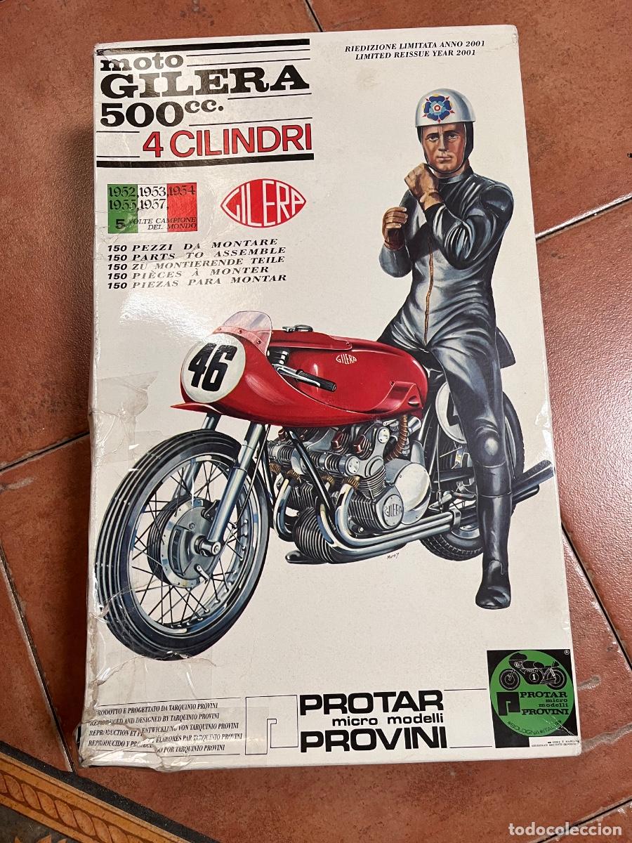 Motos in scale: Gilera 500 cc ,cuatro cilindros kit de montaje