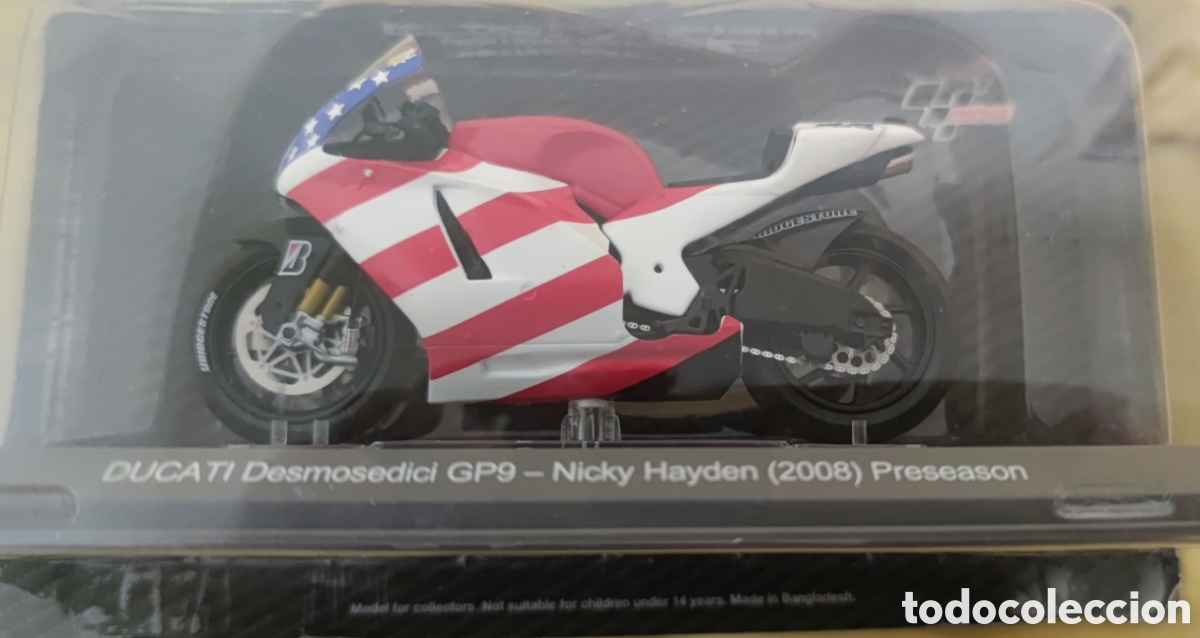 Motos in scale: Moto Ducati Desmosedici. Nicky Hayden 2008. Preseason