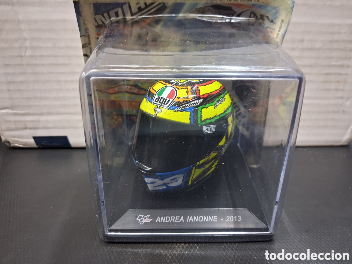 Motos a escala: CASCO 1:5 MOTO GP ANDREA IANONNE 2013 NUEVO EN BLISTER ORIGINAL
