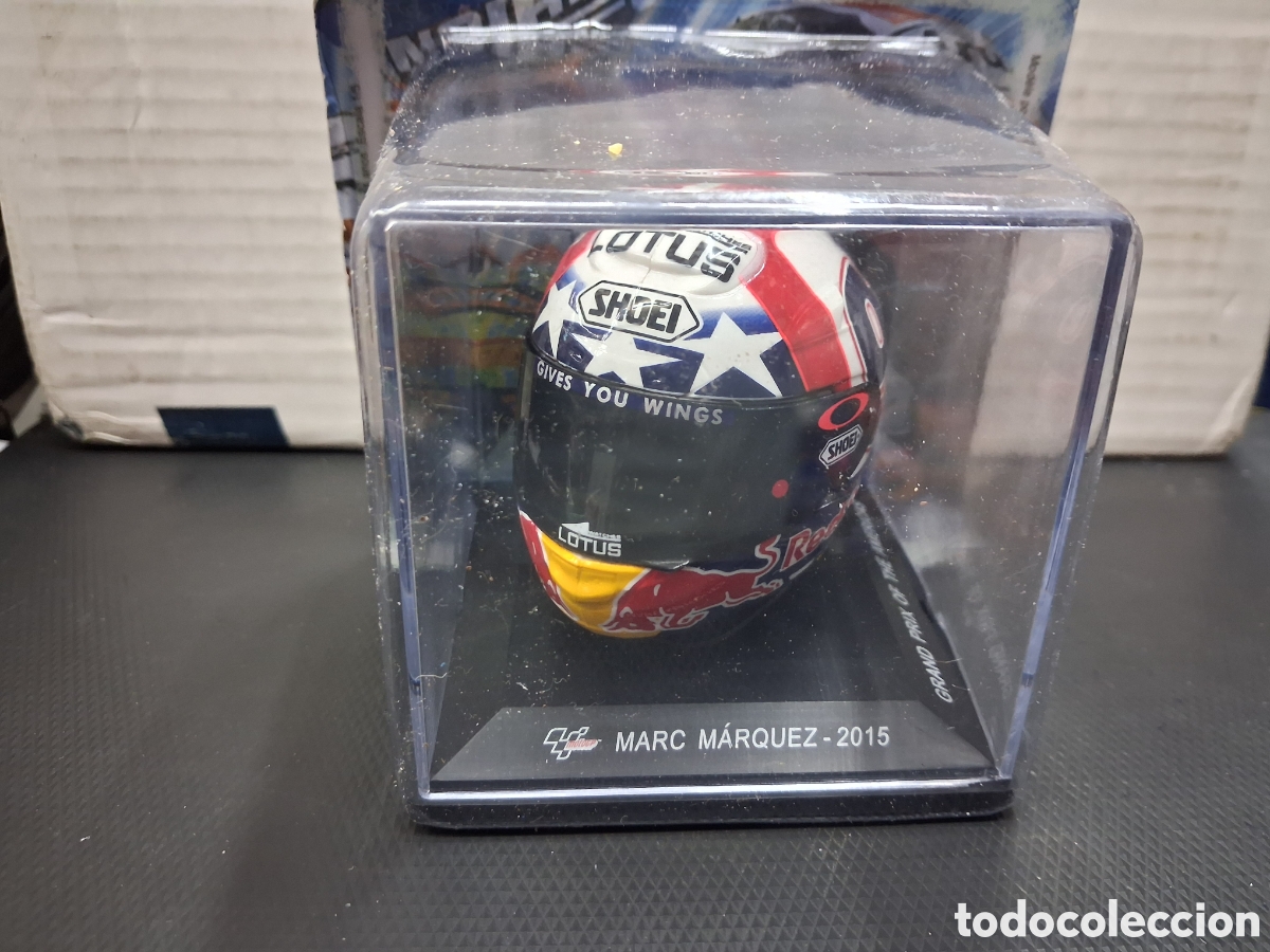 Motos a escala: CASCO 1:5 MOTO GP MARC MARQUEZ 2015 NUEVO EN BLISTER ORIGINAL