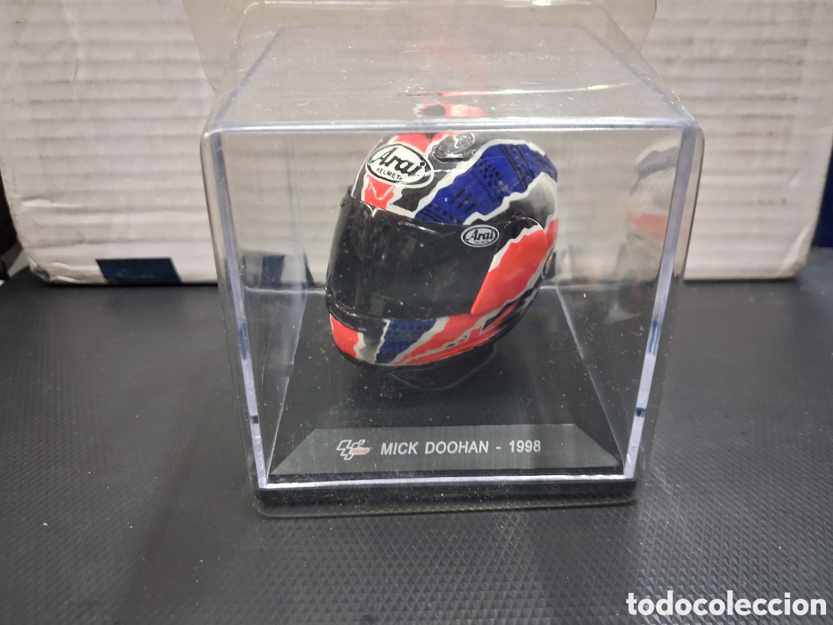 Motos a escala: CASCO 1:5 MOTO GP MICK DOOHAN 1998 NUEVO EN BLISTER ORIGINAL