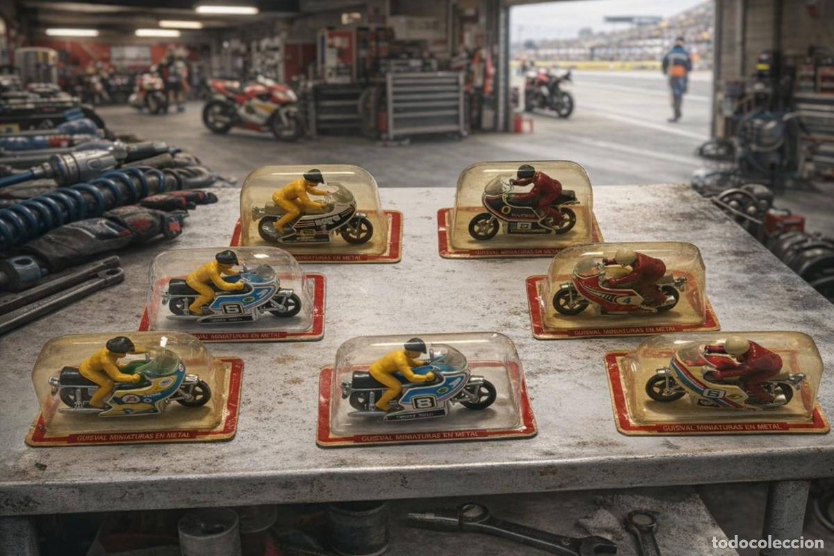 Motos a escala: MOTO MINIATURA GUISVAL (Lote 6 unidades)