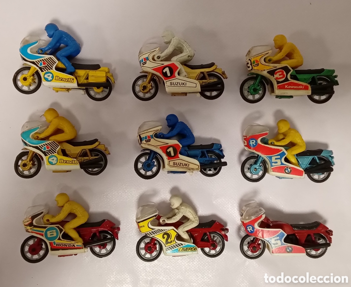 Motos a escala: Lote 9 Motos Carrera Guisval Espa&ntilde;a