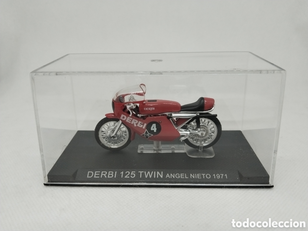 Motos a escala: Moto en Miniatura. DERBI 125 TWIN ANGEL NIETO 1971