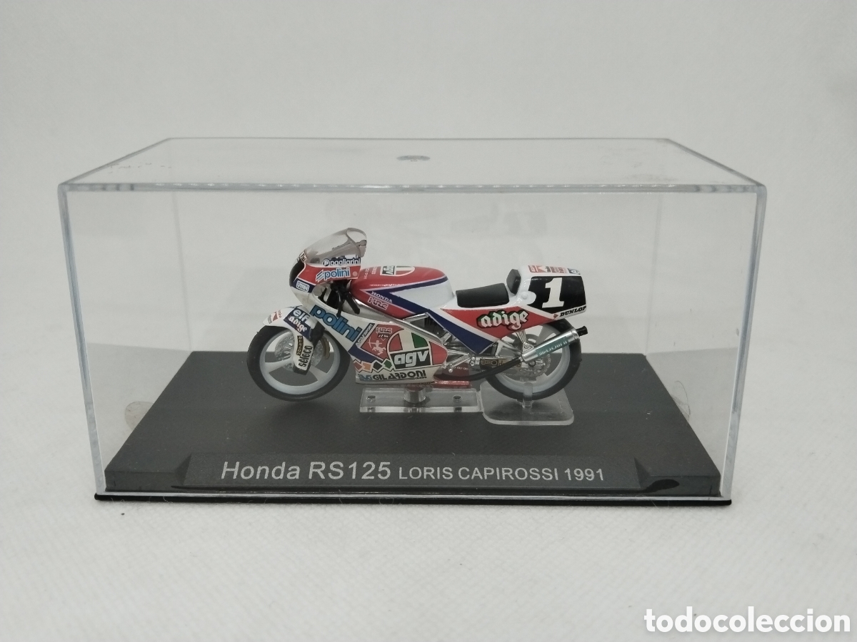 Motos a escala: Moto en Miniatura. HONDA RS125 LORIS CAPIROSSI 1991