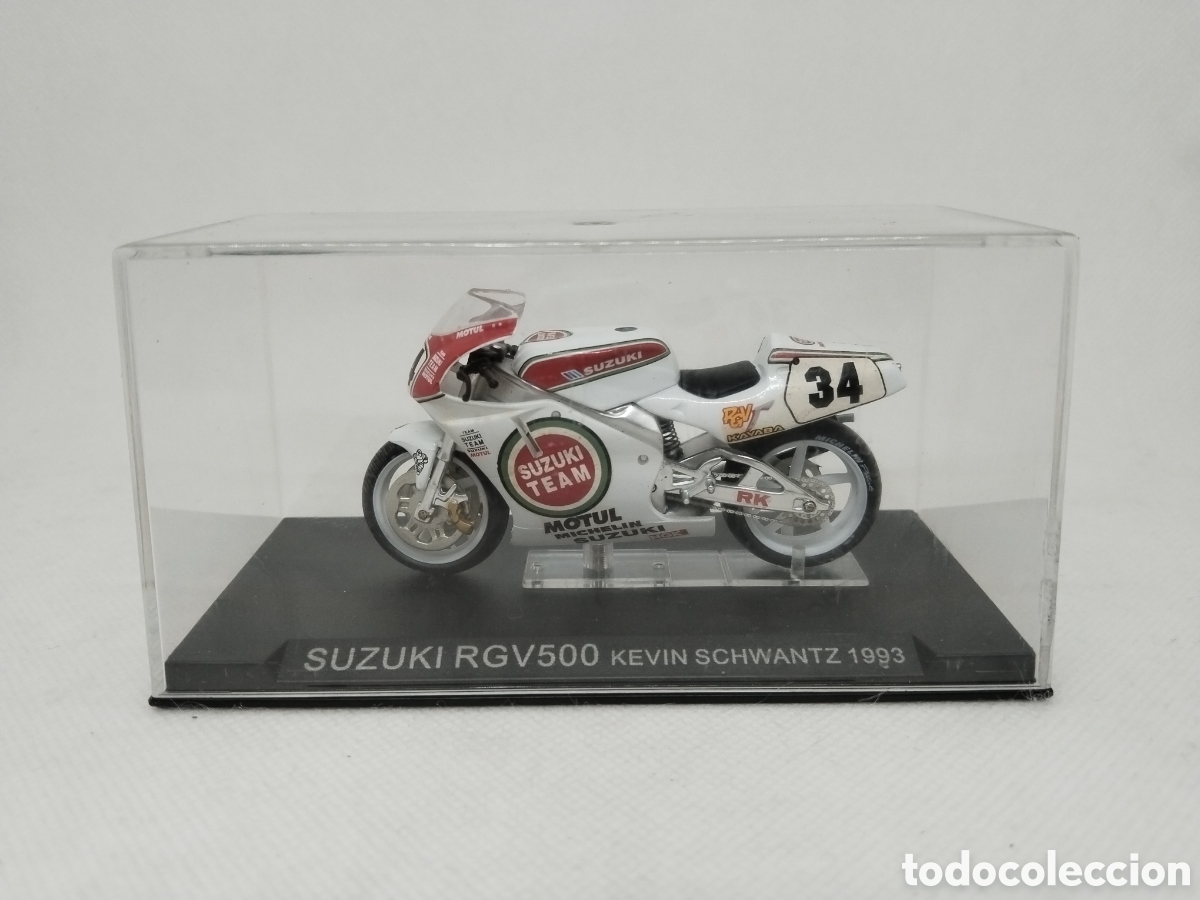Motos a escala: Moto en Miniatura. SUZUKI RGV500 KEVIN SCHWANTZ 1993
