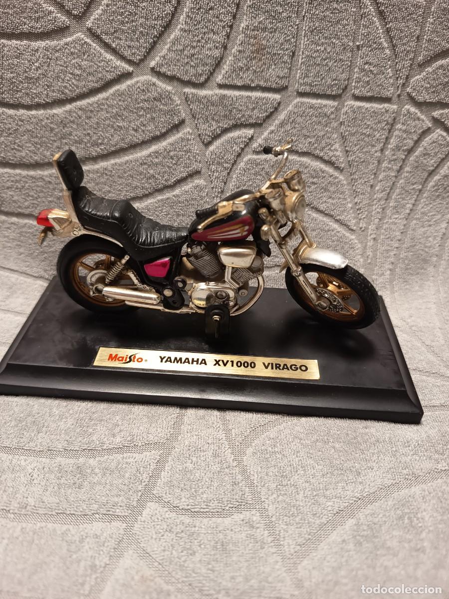 Motos a escala: MAISTO MOTO YAMAHA XV1000 VIRAGO ANTIGUA DE COLECCI&Oacute;N