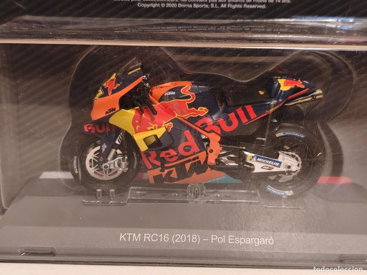Motos a escala: Moto GP. KTM RC16. P. Espargar&oacute; 2016. Escala 1/18. Leer bien descripci&oacute;n.