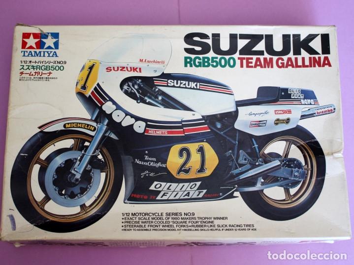 Motos a escala: TAMIYA Suzuki RGB500 Team Gallina Ref 1409-800