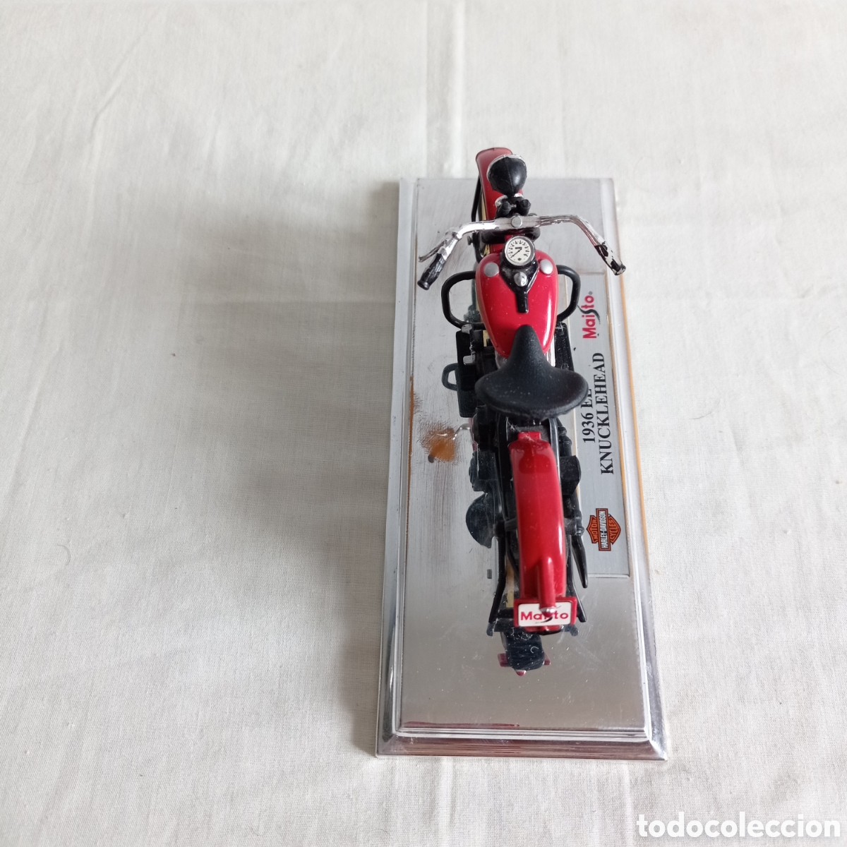 Motos a escala: HARLEY DAVIDSON 1936 EL KNUCKLEHEAD. MAISTO - Foto 3