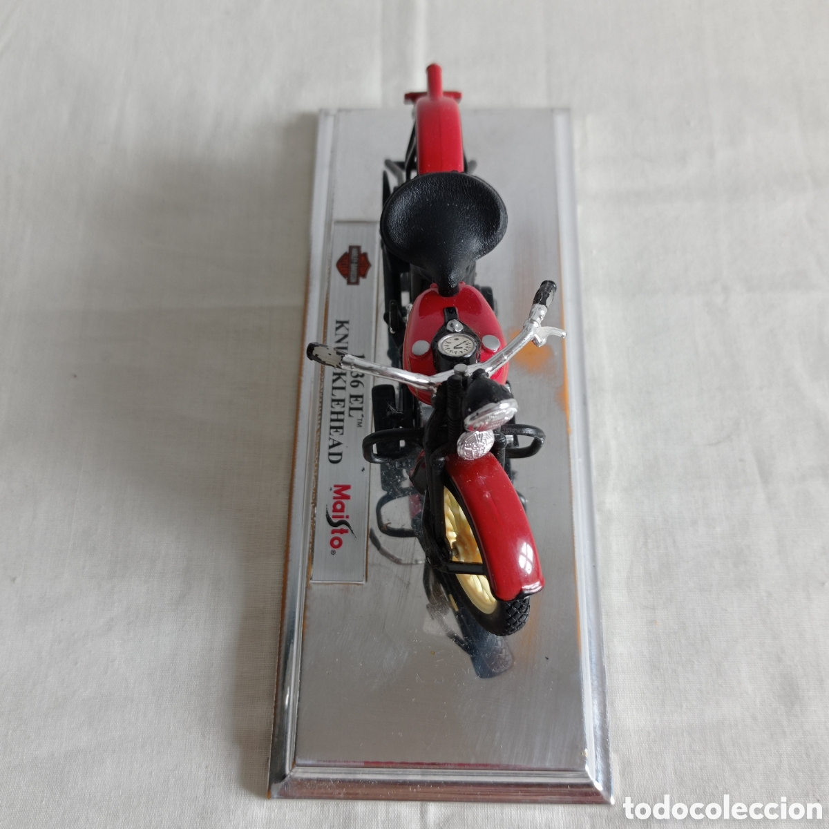 Motos a escala: HARLEY DAVIDSON 1936 EL KNUCKLEHEAD. MAISTO - Foto 4